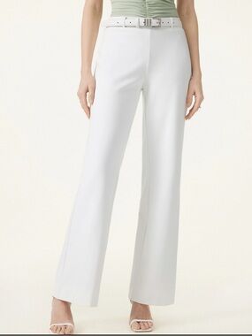 OGL | Ponte Not-See-Thru Drapey Mid Rise Wide Leg Pull-on Pant with Pockets